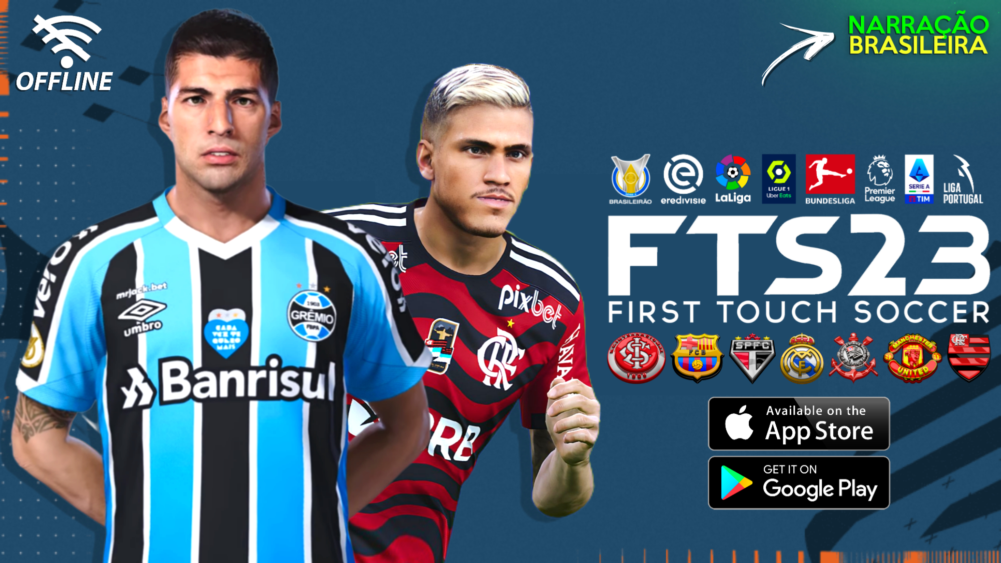 LANÇOU FIFA 23 MOBILE OFFLINE COM MODO CARREIRA/ BRASILEIRÃO 2023  ATUALIZADO/ NARRAÇÃO PARA ANDROID 