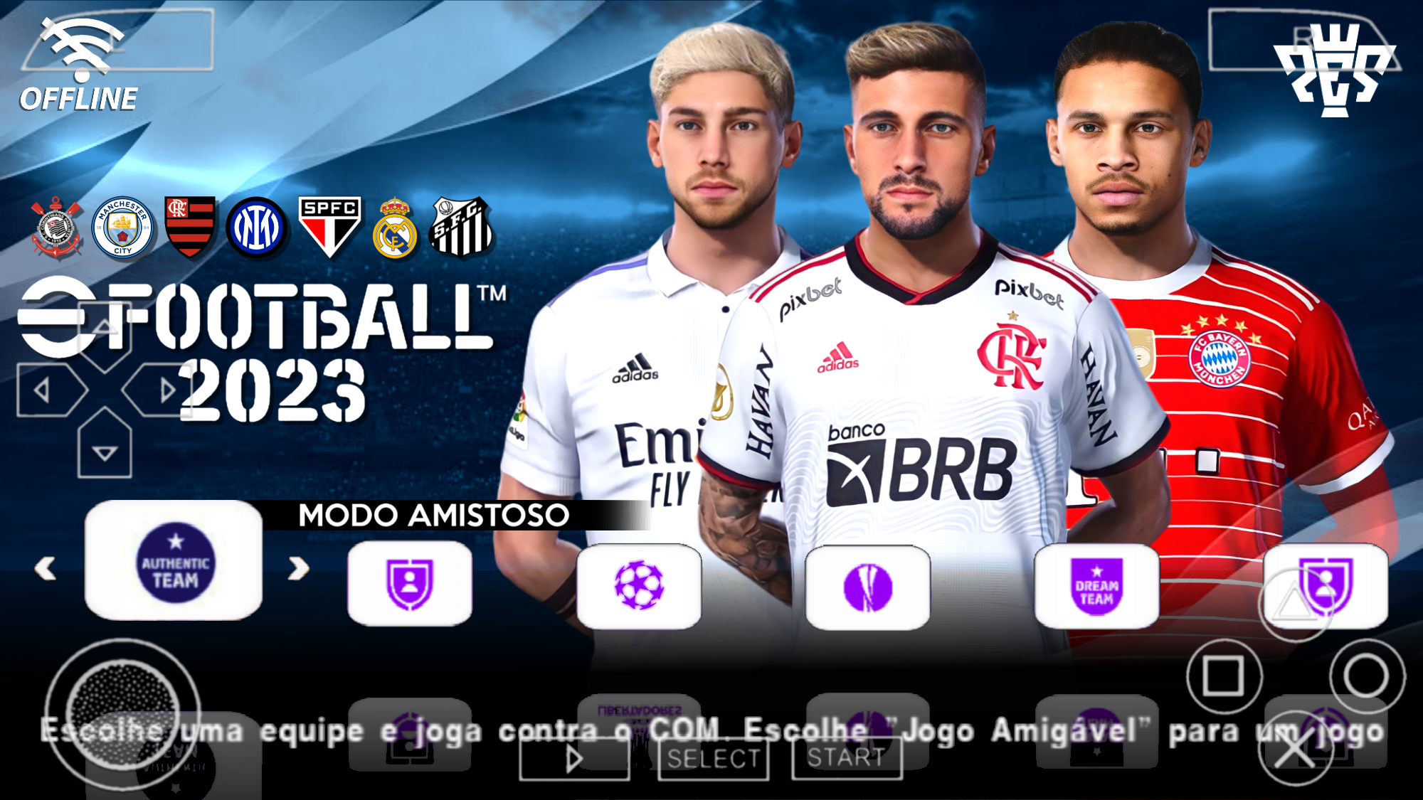 PES Efootball atualizado2022 para ppsspp/psp Android séries A,B,C,D do  Brasil. 