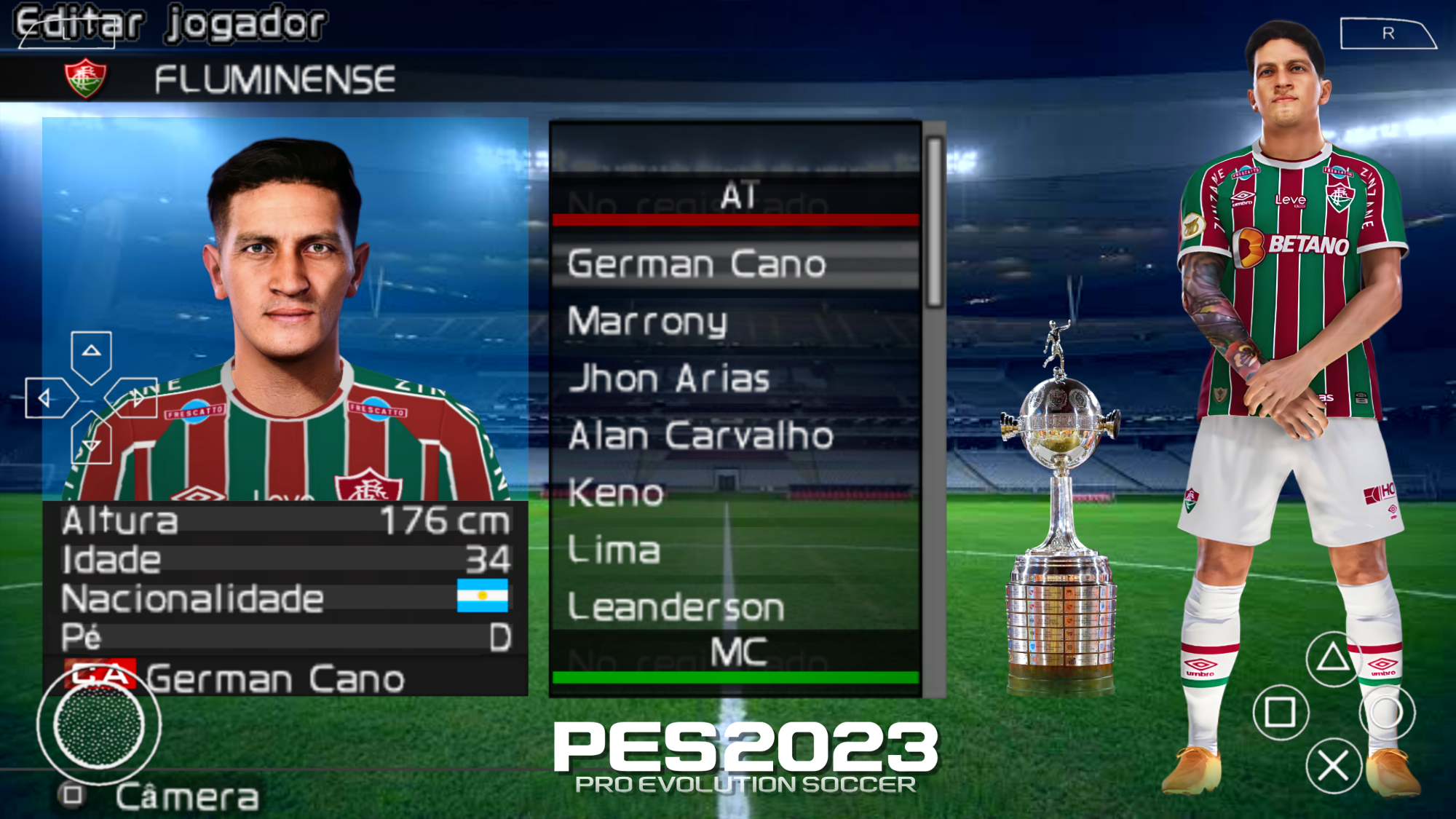 PES 2023 eFOOTBALL (PPSSPP) 100% ATUALIZADO NO CELULAR ANDROID