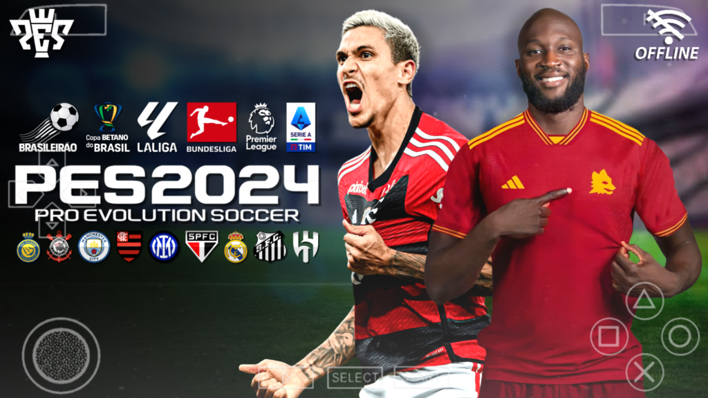 efootball pes 2024 ppsspp/android DedePlays BR